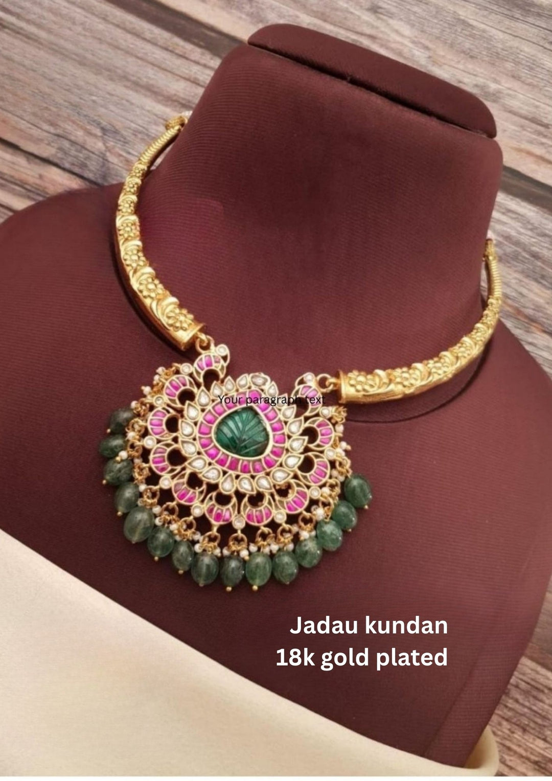 Jadau Kundan Brass Base Necklace g102850