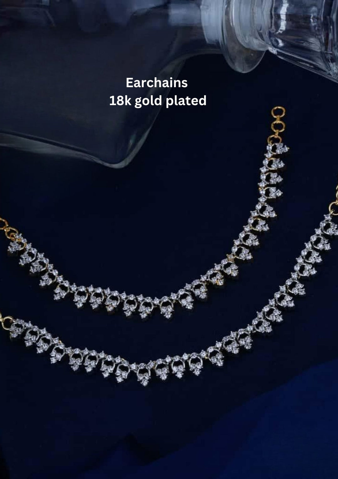 Kundan Earchains c107020