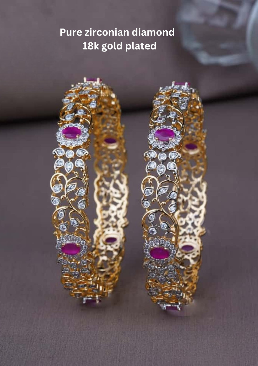 Pure Zirconian Diamond Bangles (set of 2) c1012520