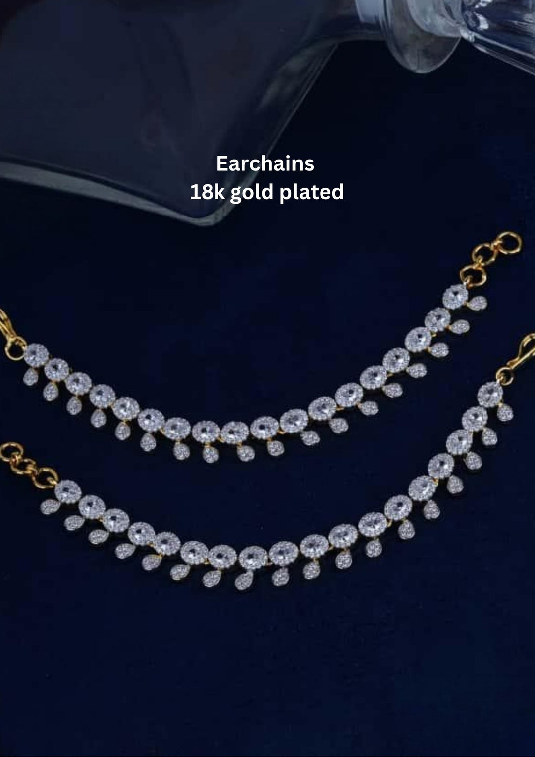 Kundan Earchains c109520