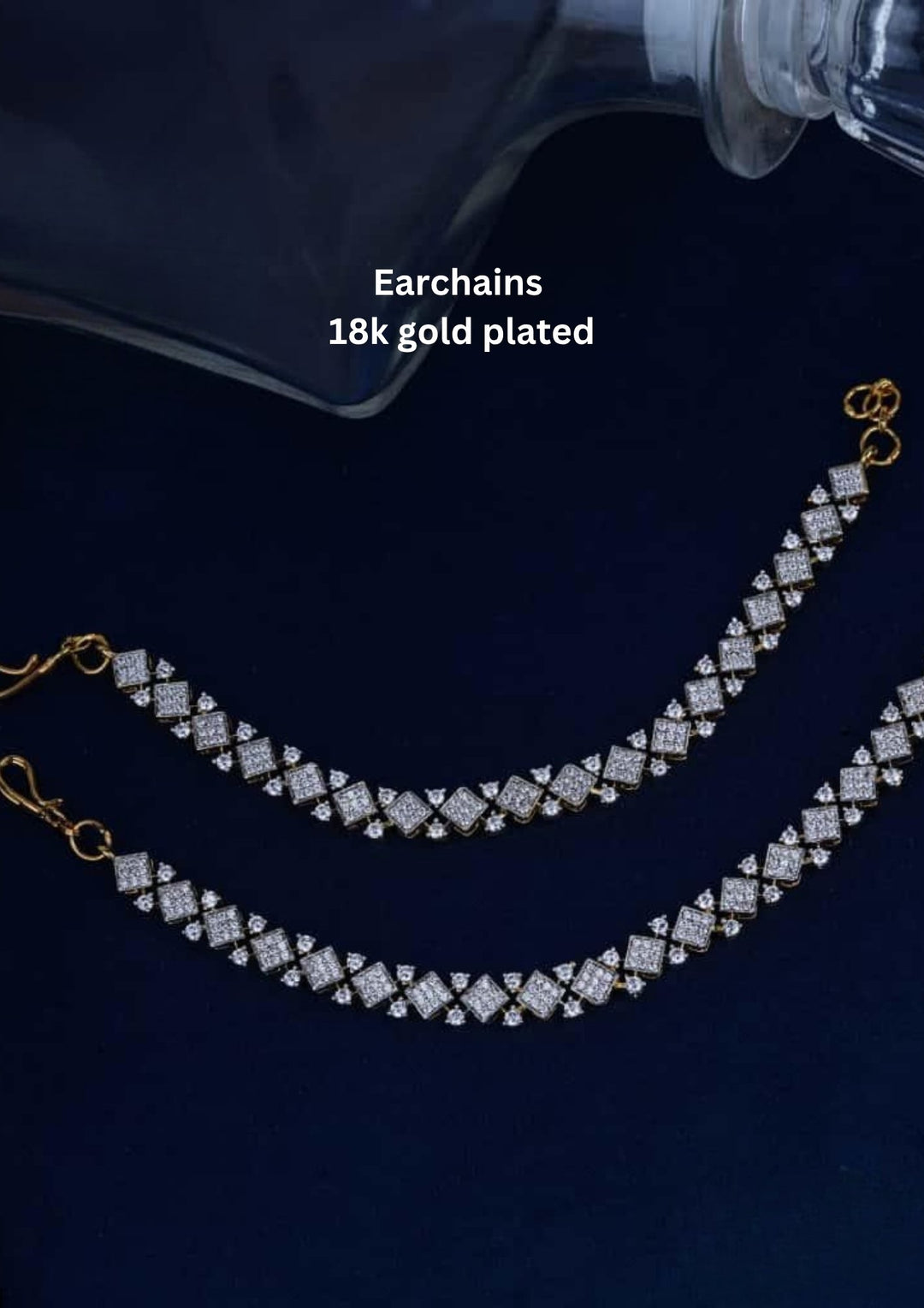 Kundan Earchains c105520