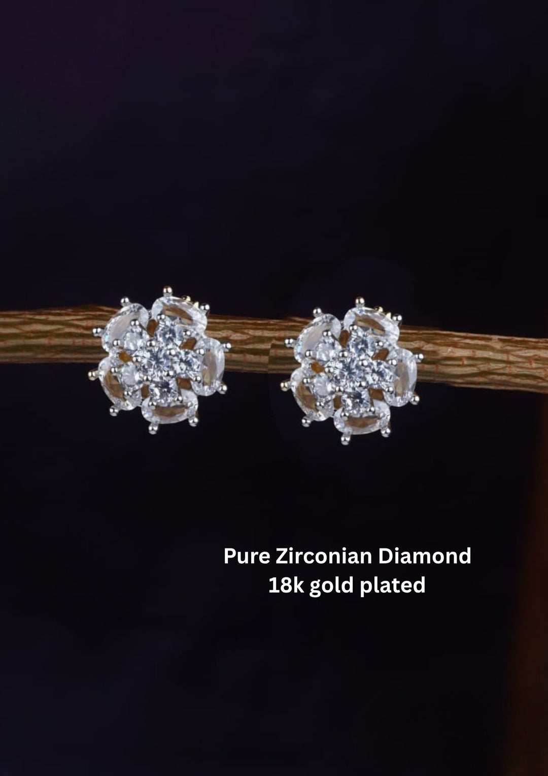 Pure Zirconian Diamond Studs c102020
