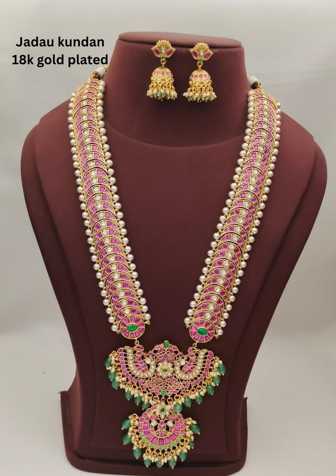 Jadau Kundan  Necklace with Earrings s700066