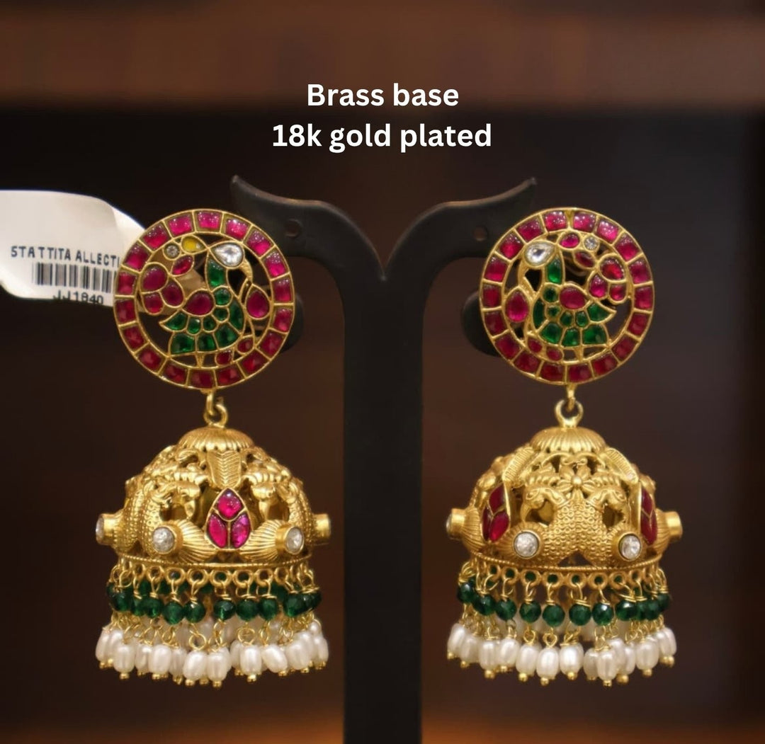 Kundan Jhumkas s320082