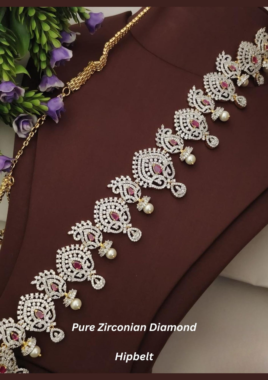 Pure zirconian diamond Hipbelt (Vaddanam) s360023