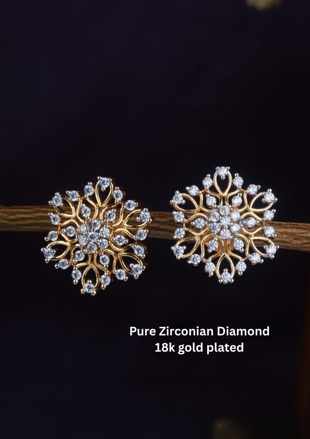 Pure Zirconian Diamond Studs c103020