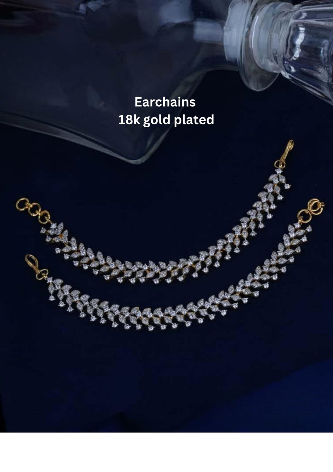 Kundan Earchains c108020