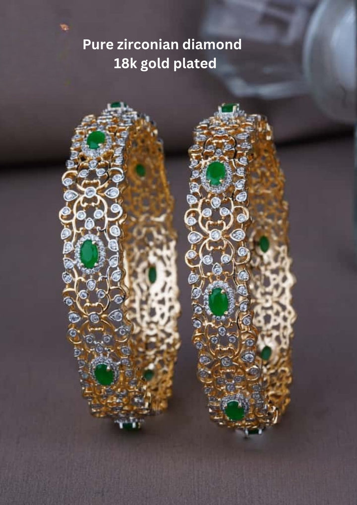 Pure Zirconian Diamond Bangles (set of 2) c1012020