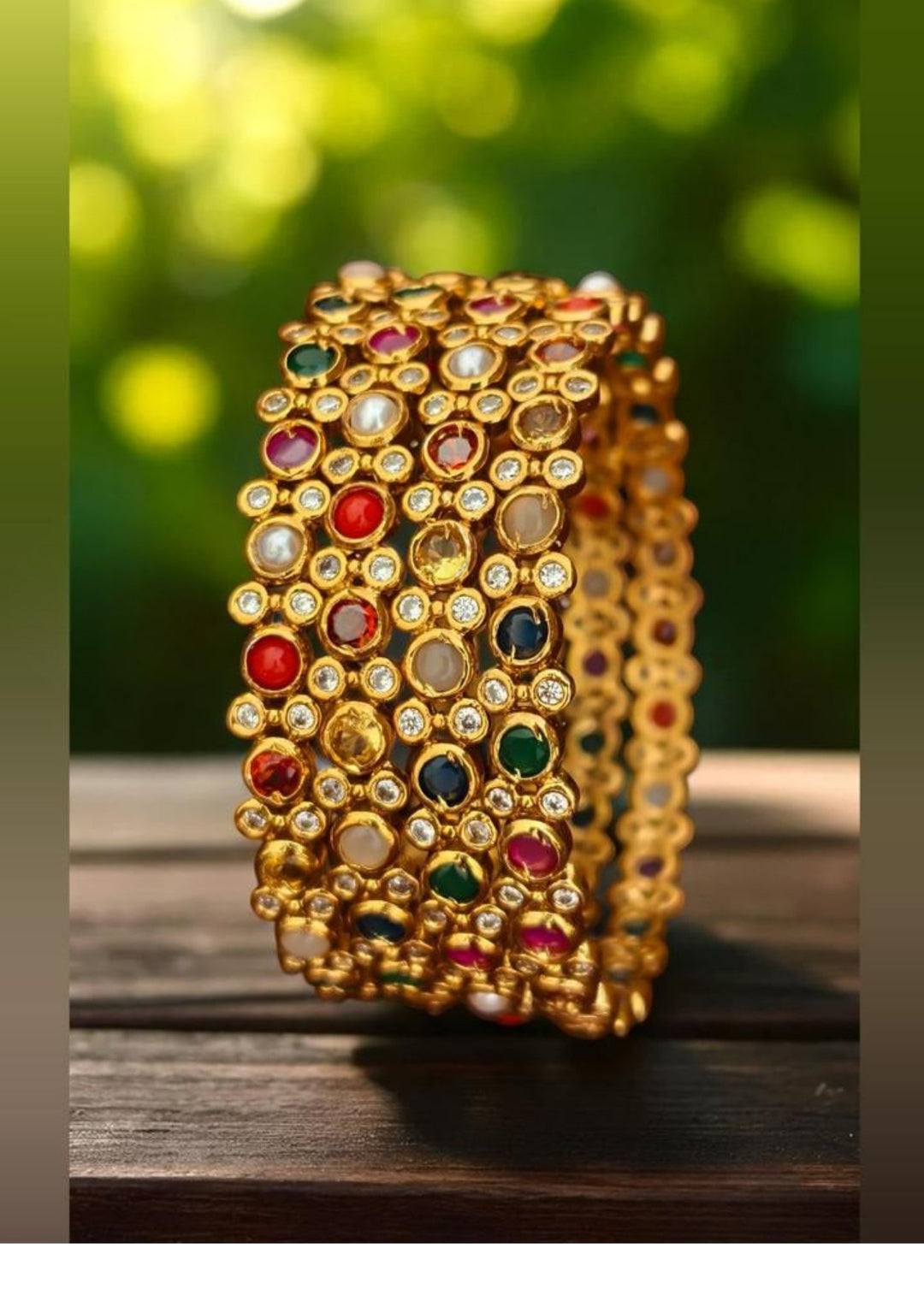 Kundan Bangles ( set of 4 ) s140011