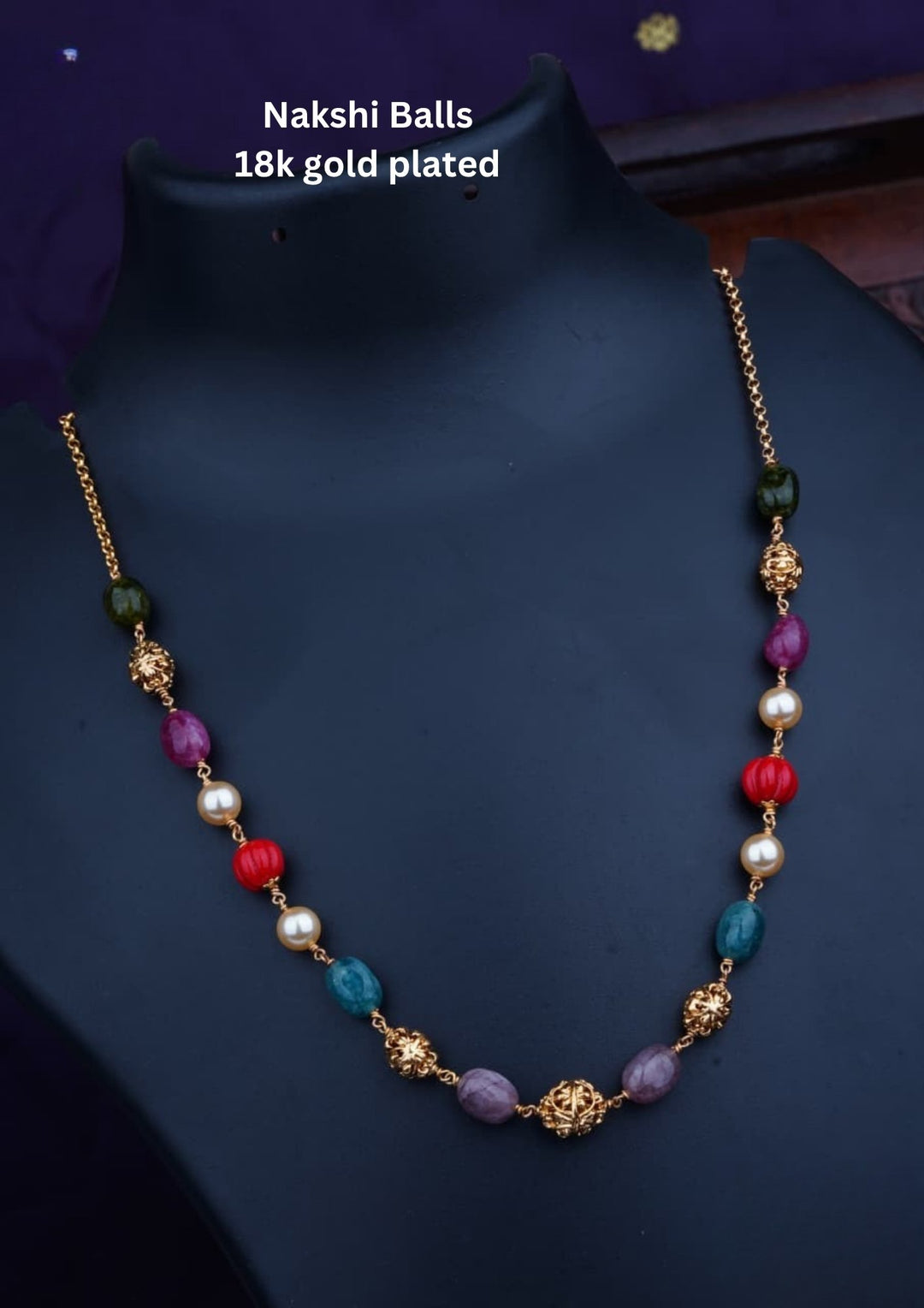 Nakshi Balls & Beads Necklace c105020