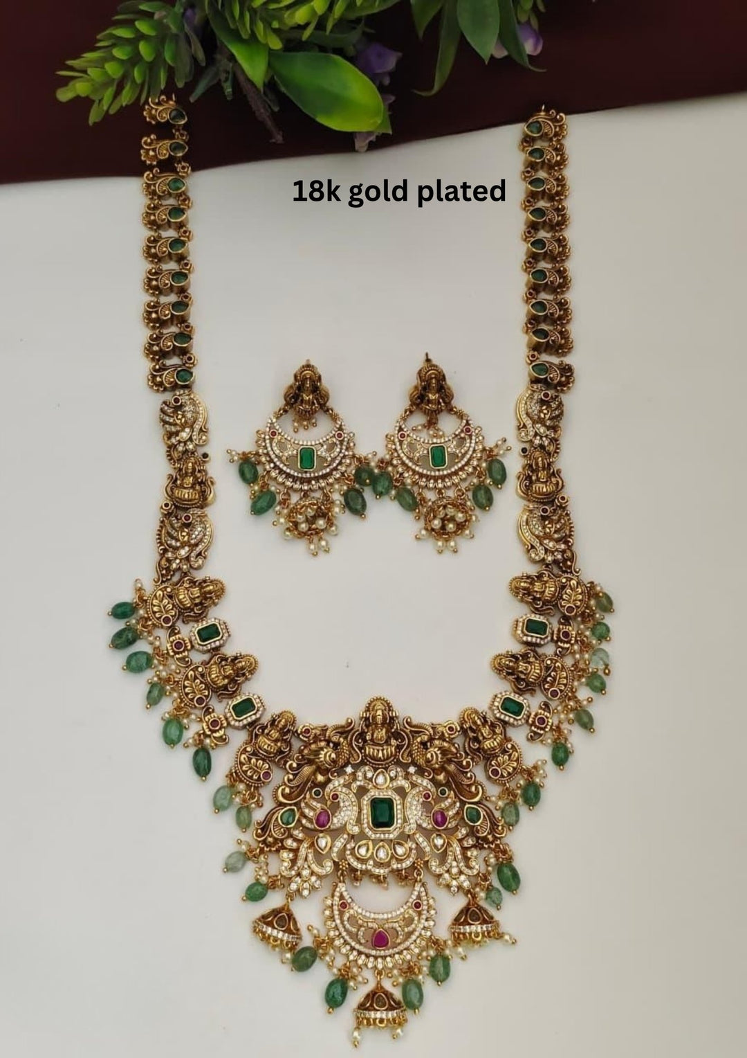 Kundan Necklace with Earrings s500064