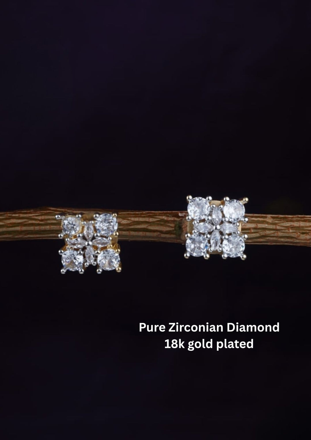 Pure Zirconian Diamond Studs c102020