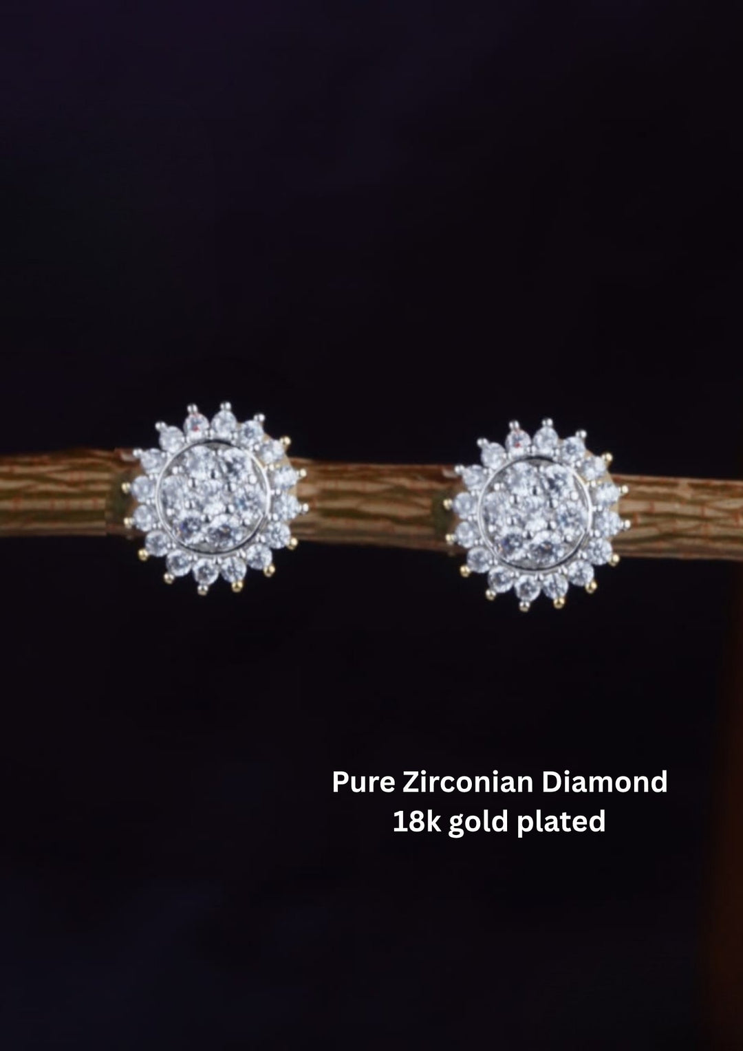 Pure Zirconian Diamond Studs c102020