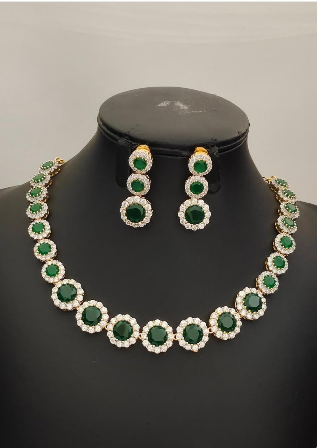 Pure Zirconian Diamonds Necklacewith  Earrings s200061