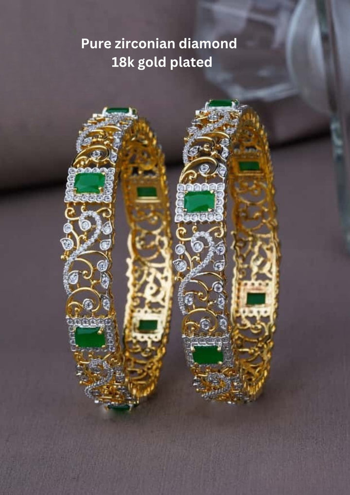 Pure Zirconian Diamond Bangles (set of 2) c1011020