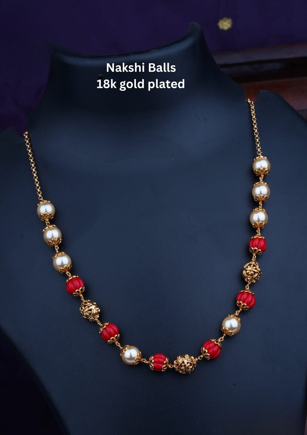 Nakshi Balls & Beads Necklace c105020