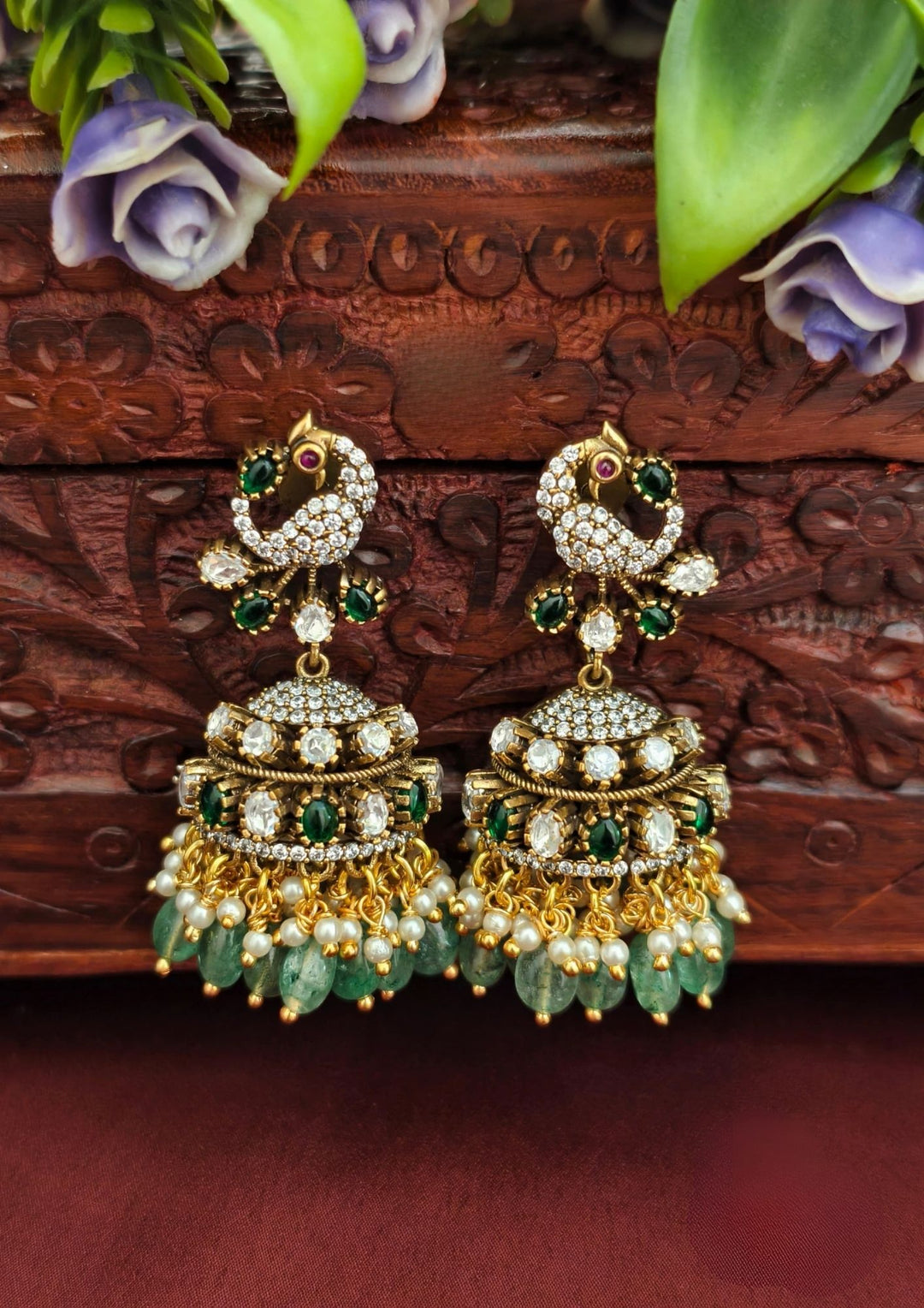 Pure Zirconian Diamond Jhumkas s150511