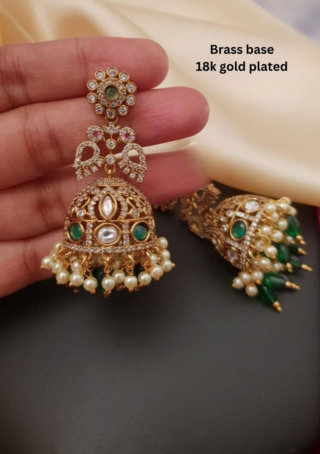 Kundan Jhumkas g10999