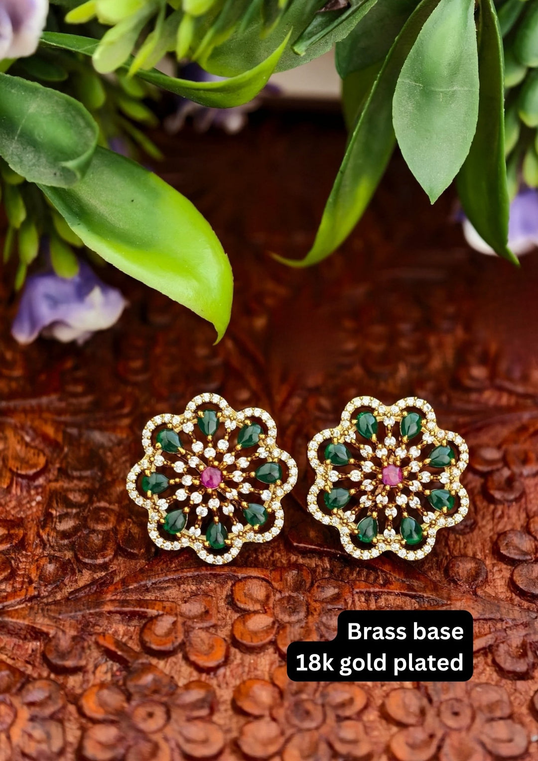 Kundan Screwback Studs s70005