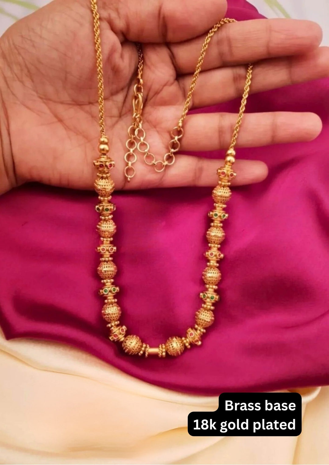 Kundan stone necklace g10899