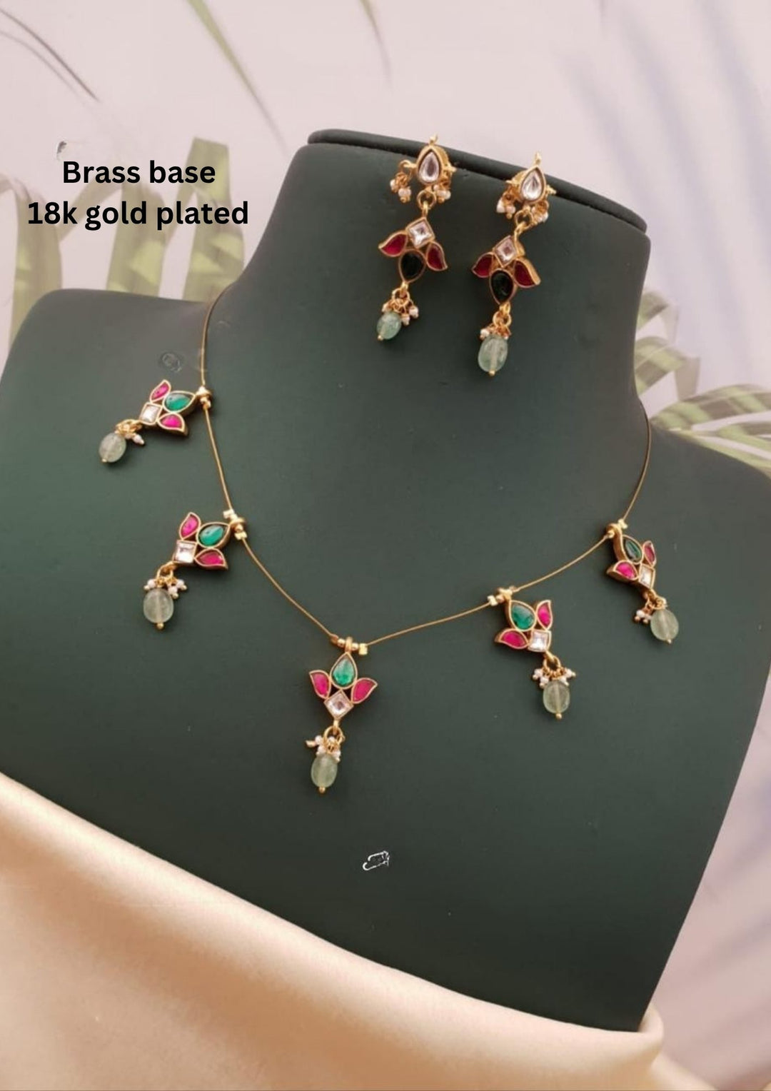 Jadau Kundan Necklace with Earrings g10999