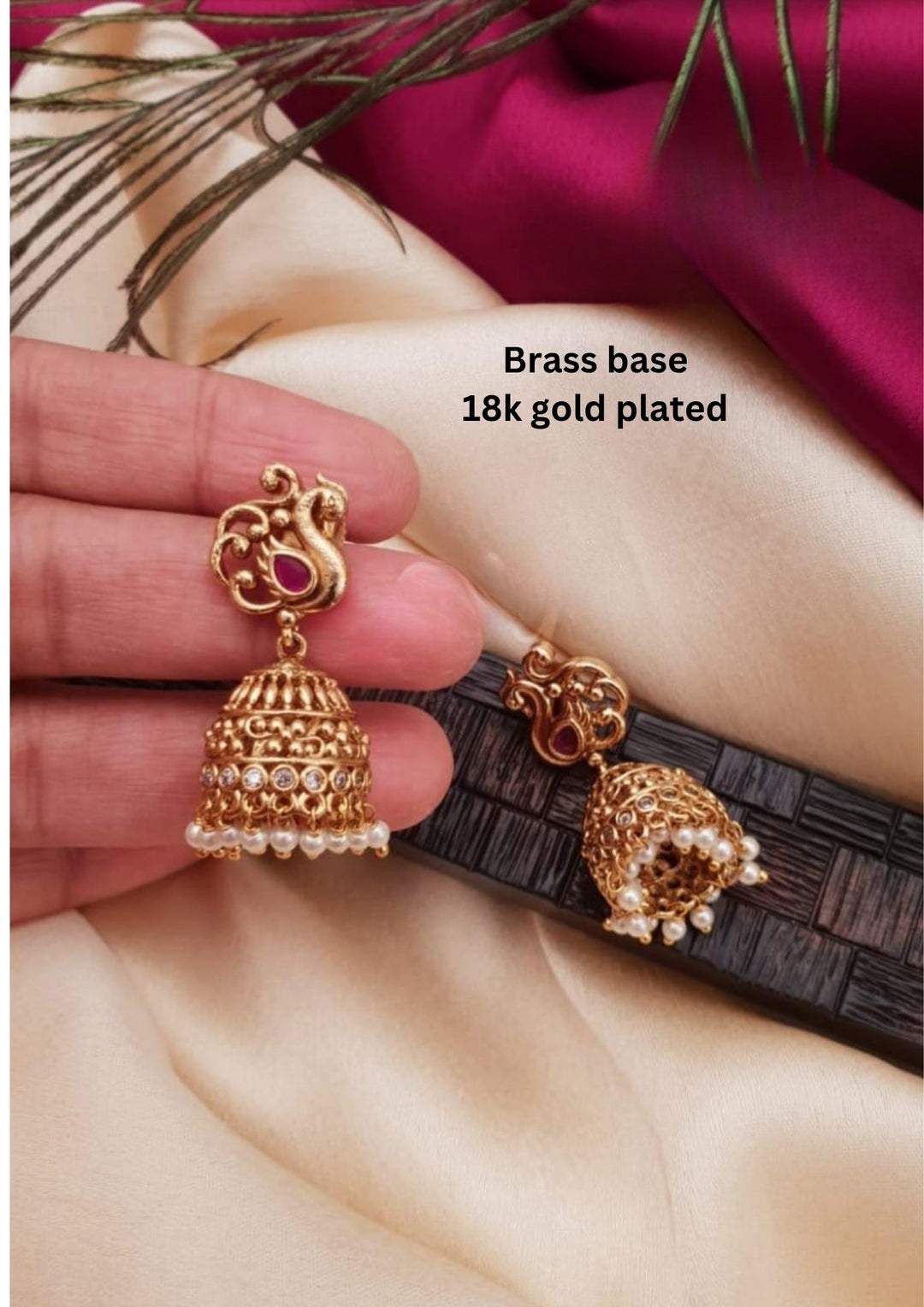 Kundan Jhumkas g10399