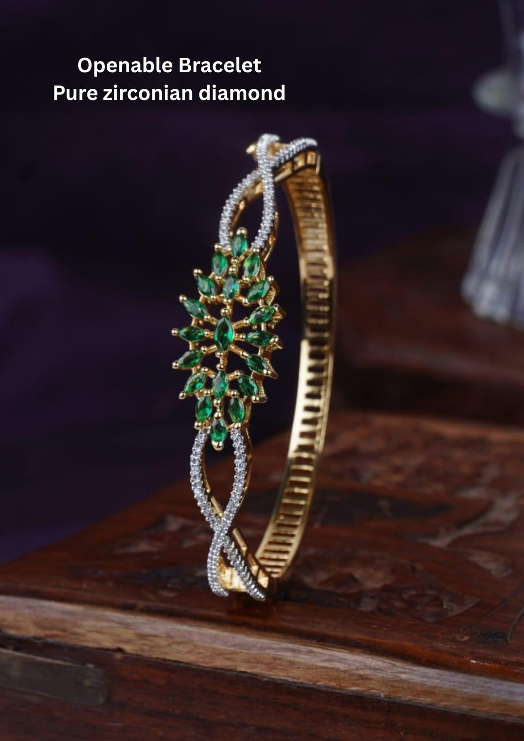 Pure Zirconian Diamond Openable Bracelet c104520