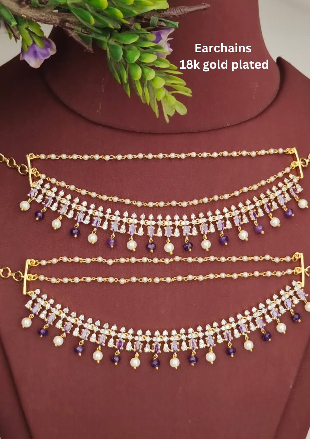 Kundan Earchains s160021