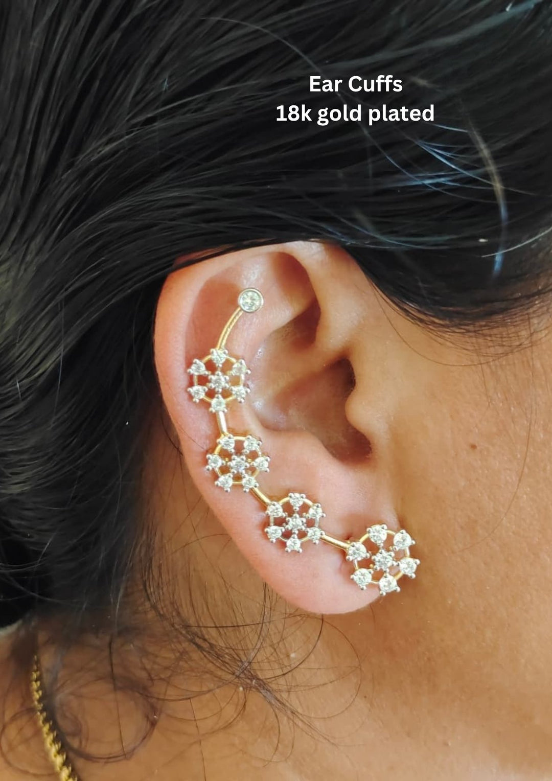 Pure Zirconian Diamond Ear Cuffs s60073