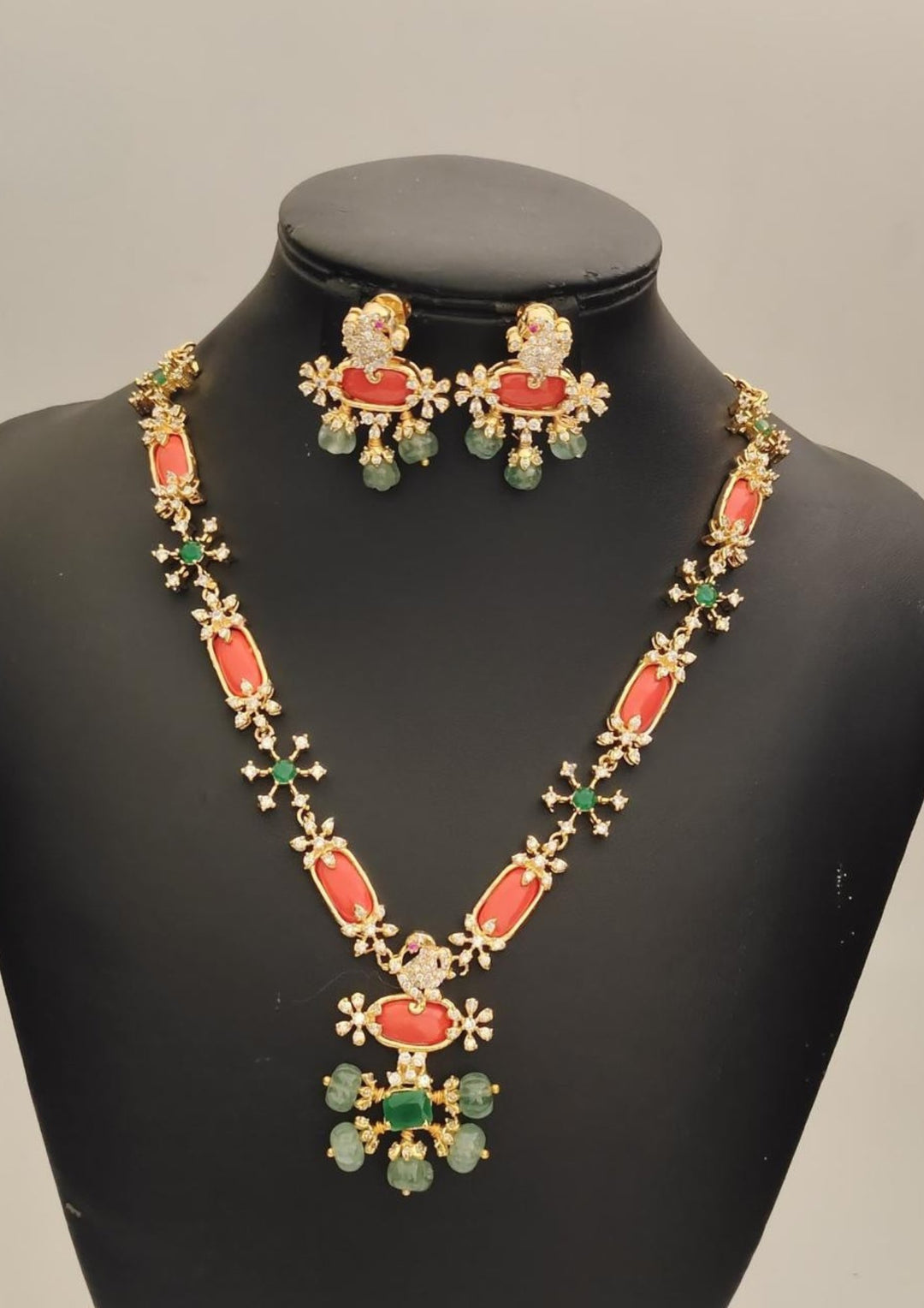 Kundan Necklace with Earrings s200561