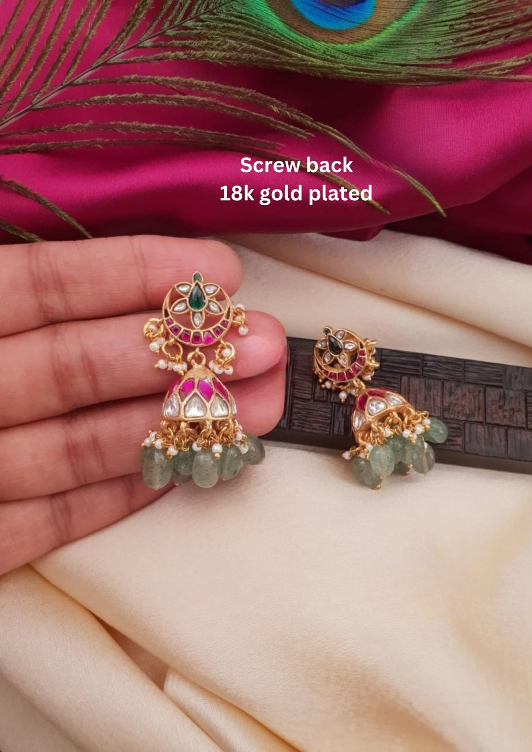 Jadau kundan Jhumkas g101920
