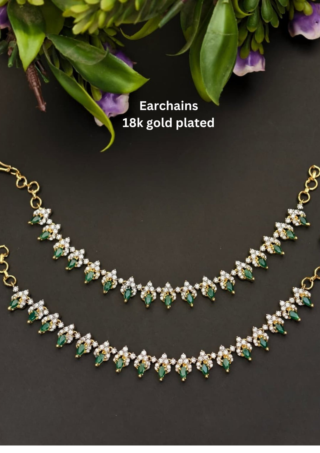 Kundan Earchains s130059