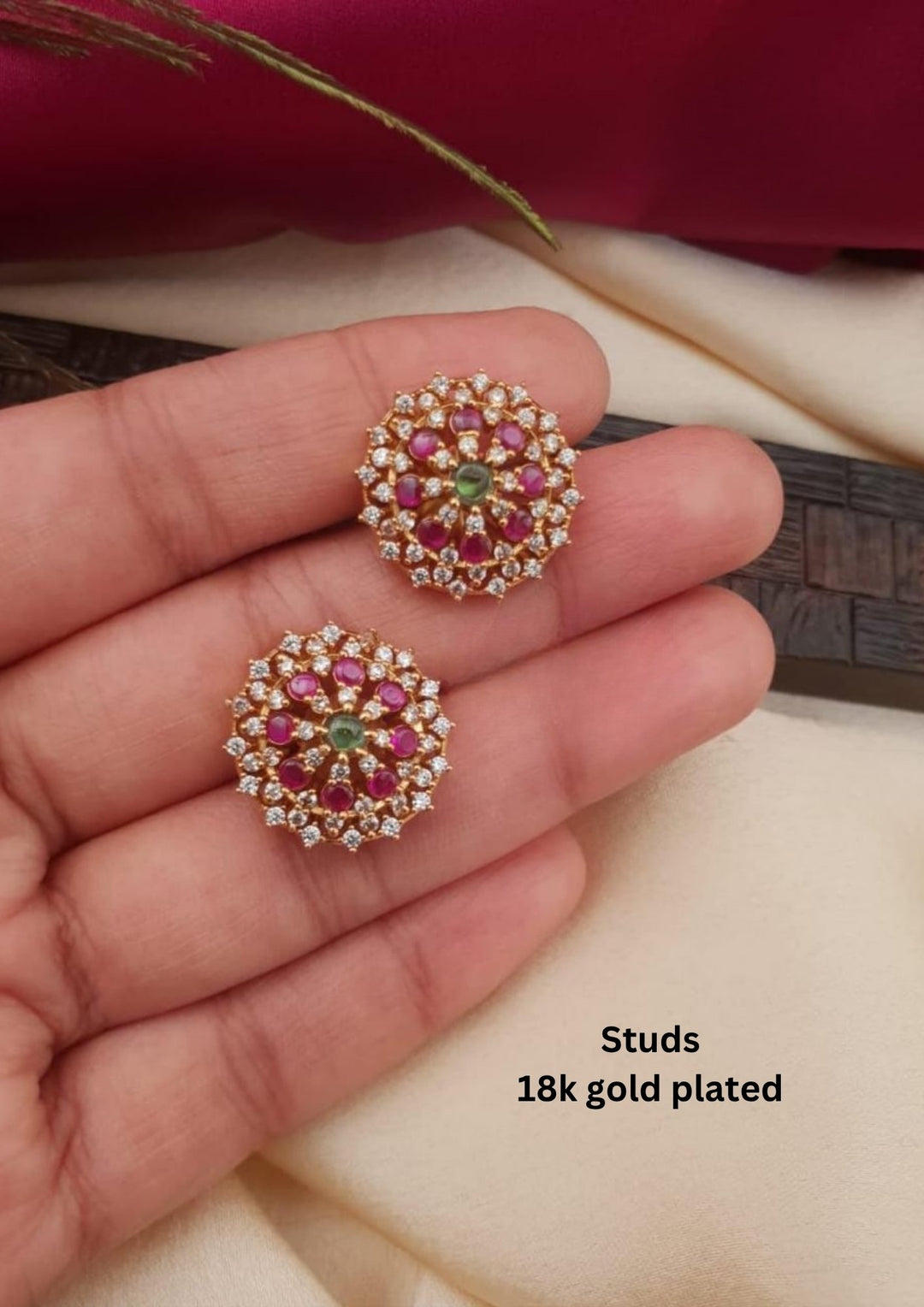 kundan studs g10380