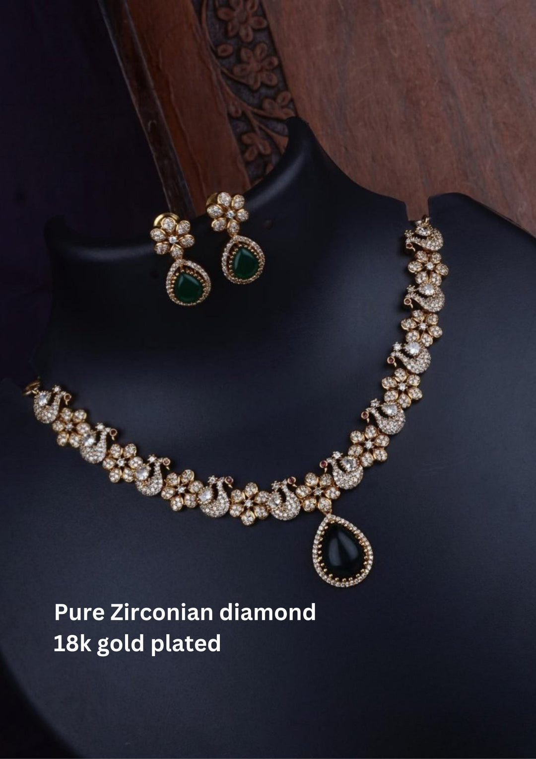 Kundan Necklace with Earrings c 1010020