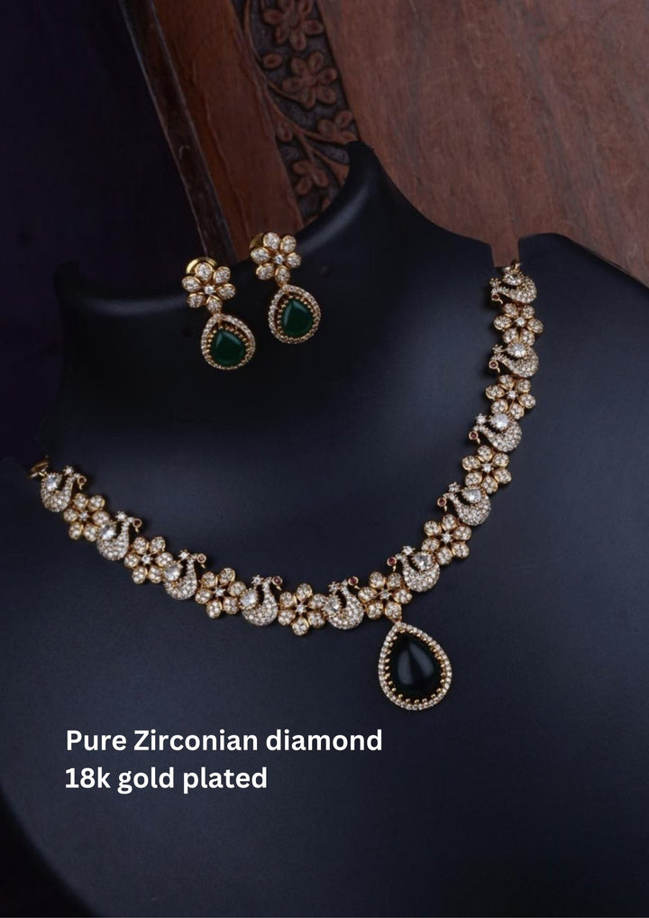 Kundan Necklace with Earrings c 1010020