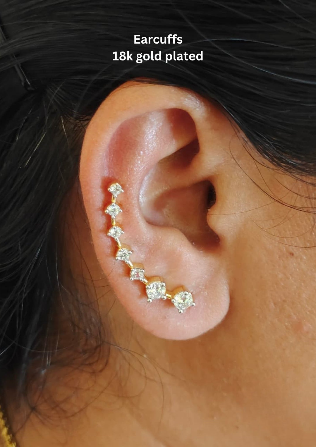 Pure Zirconian Diamond Ear Cuffs s50003