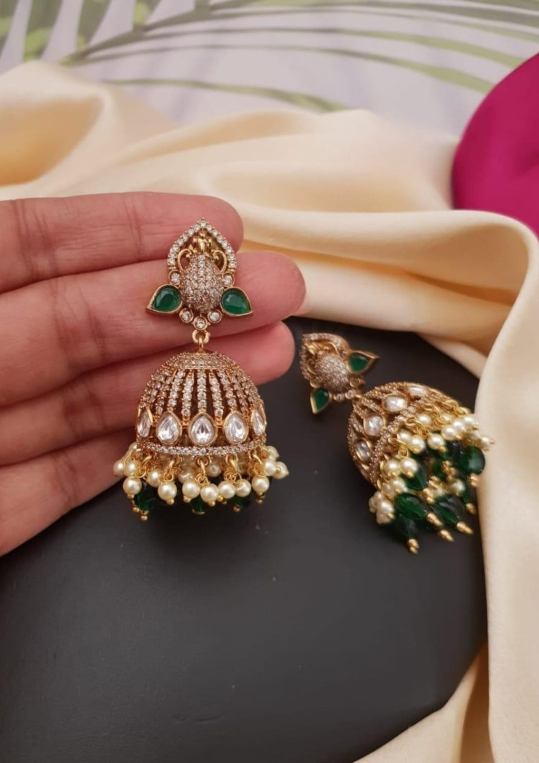 Kundan Jhumka g10999