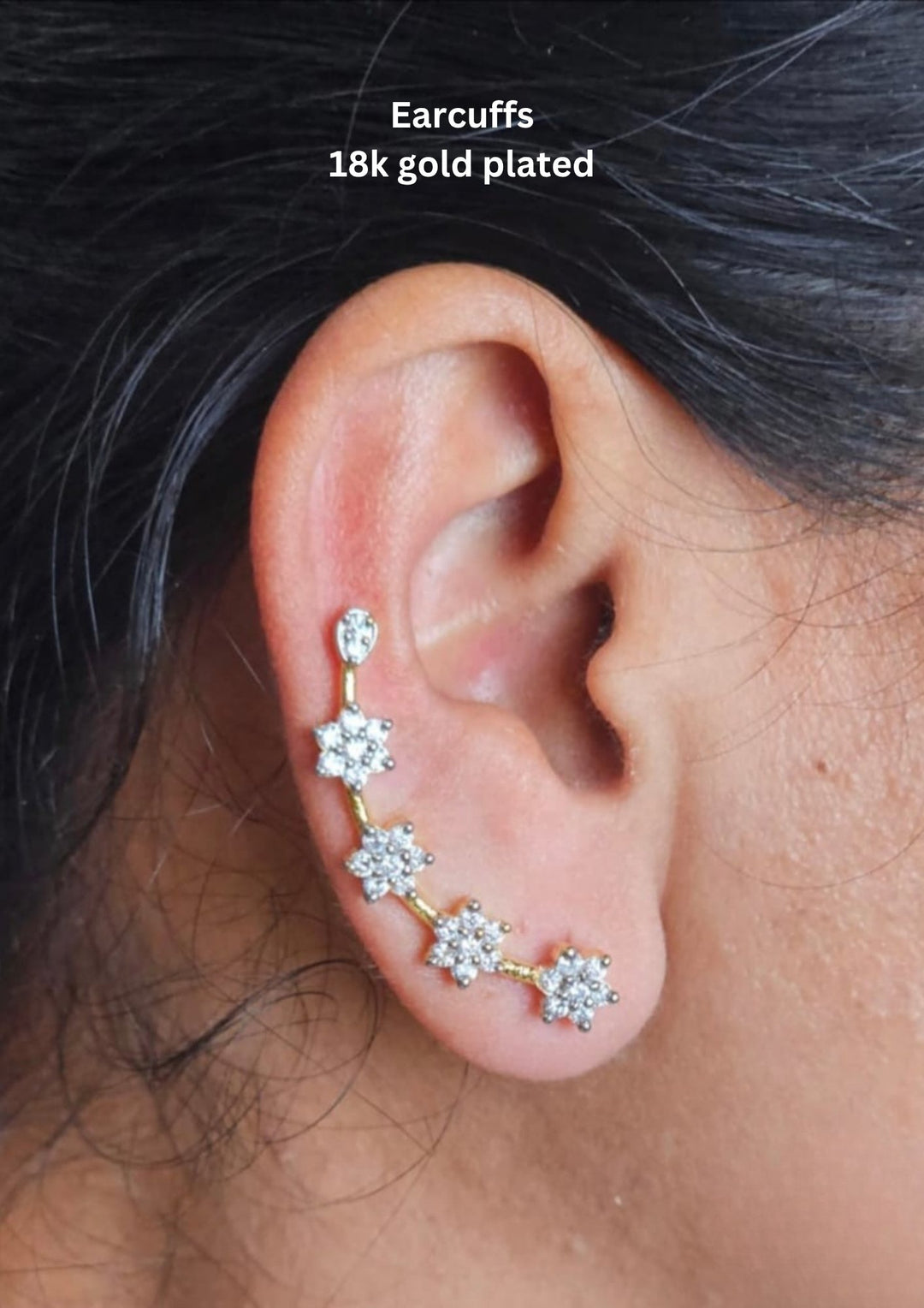 Pure Zirconian Diamond Ear Cuffs s50083