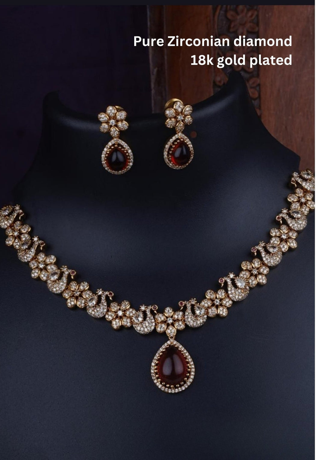 Kundan Necklace with Earrings c 1010020