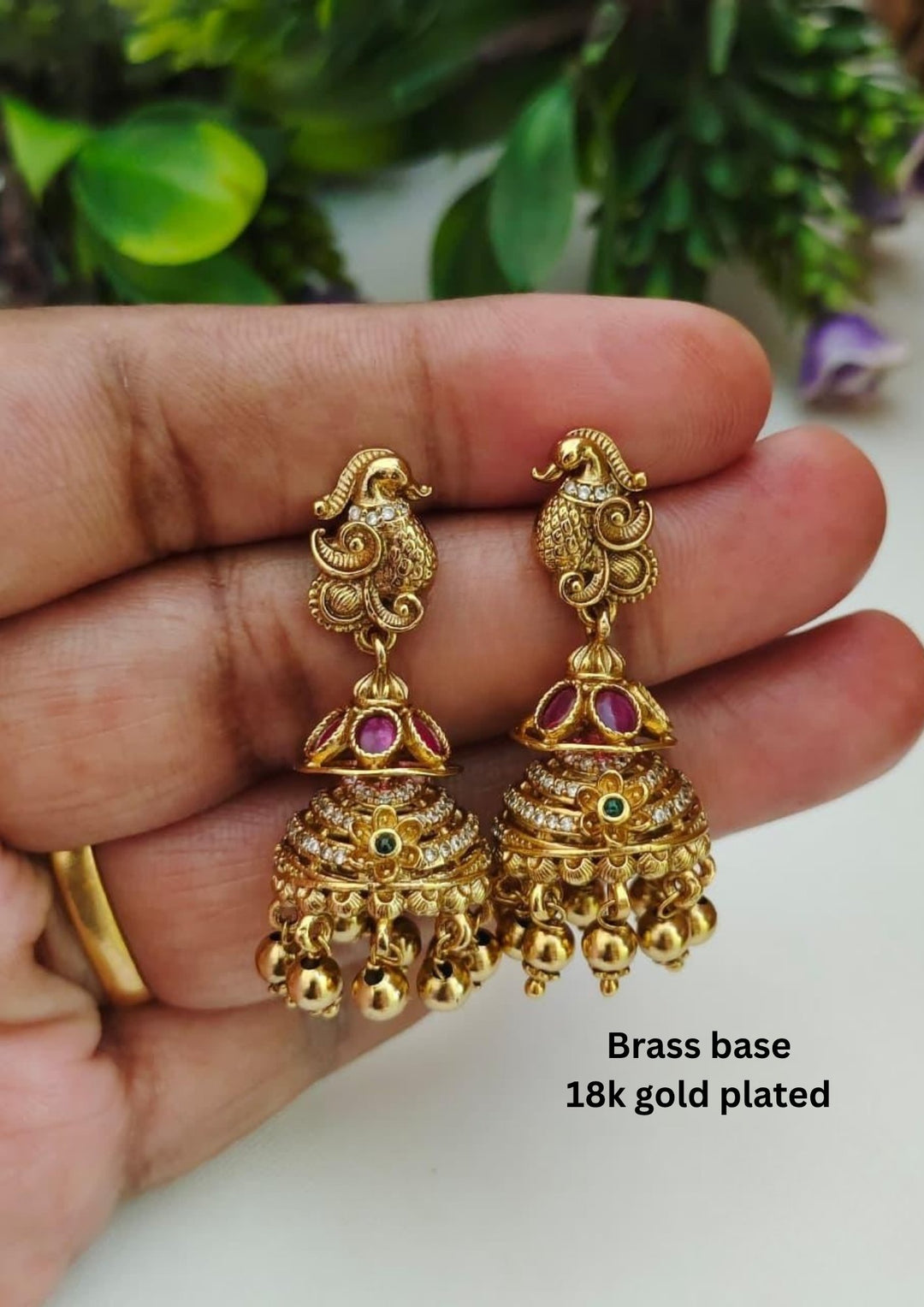Kundan Jhumkas s80055