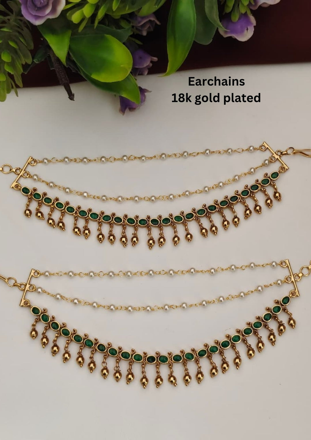 Kundan Earchains s130099