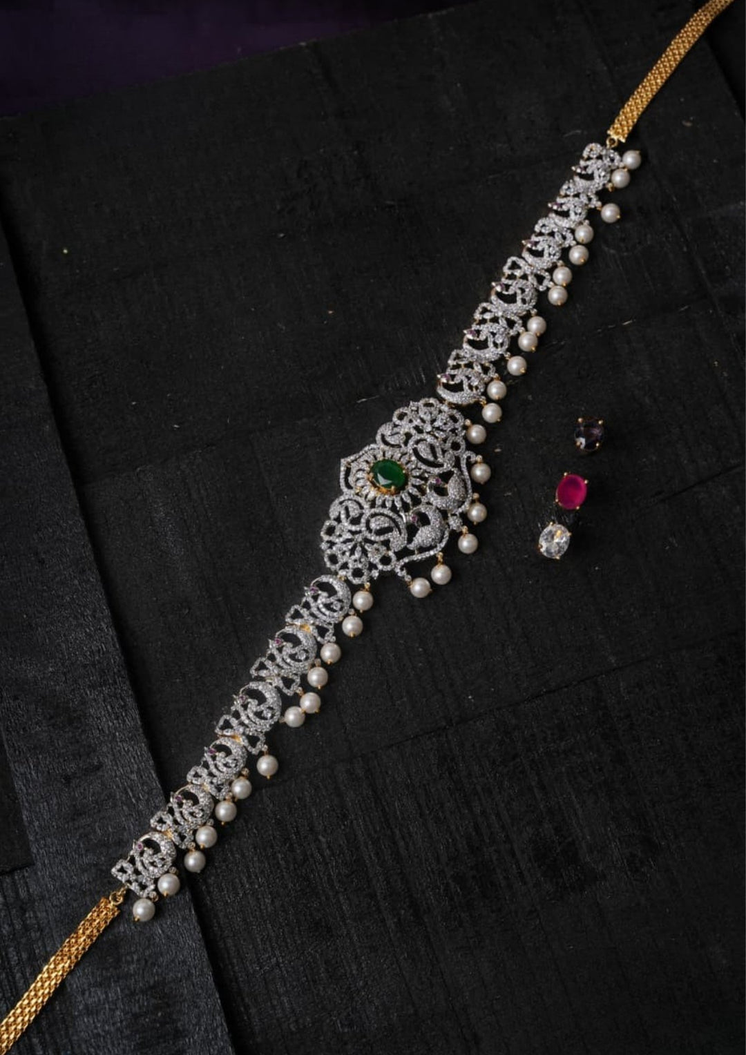 Pure Zirconian Diamond Changeable Stones Hipbelt c1021020