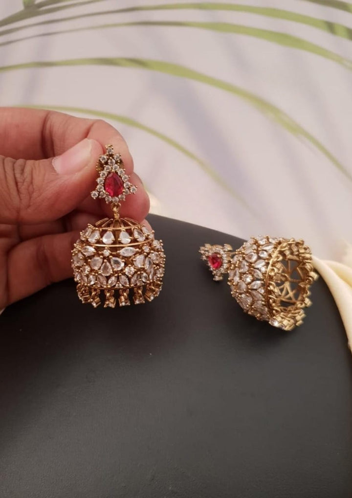 Pure Zirconian Diamond Jhumka g10799