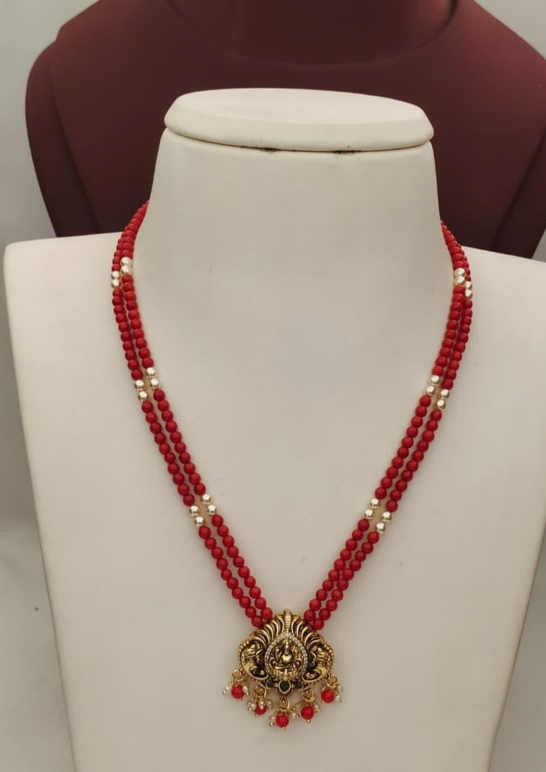 Kundan & Beads Necklace s140011