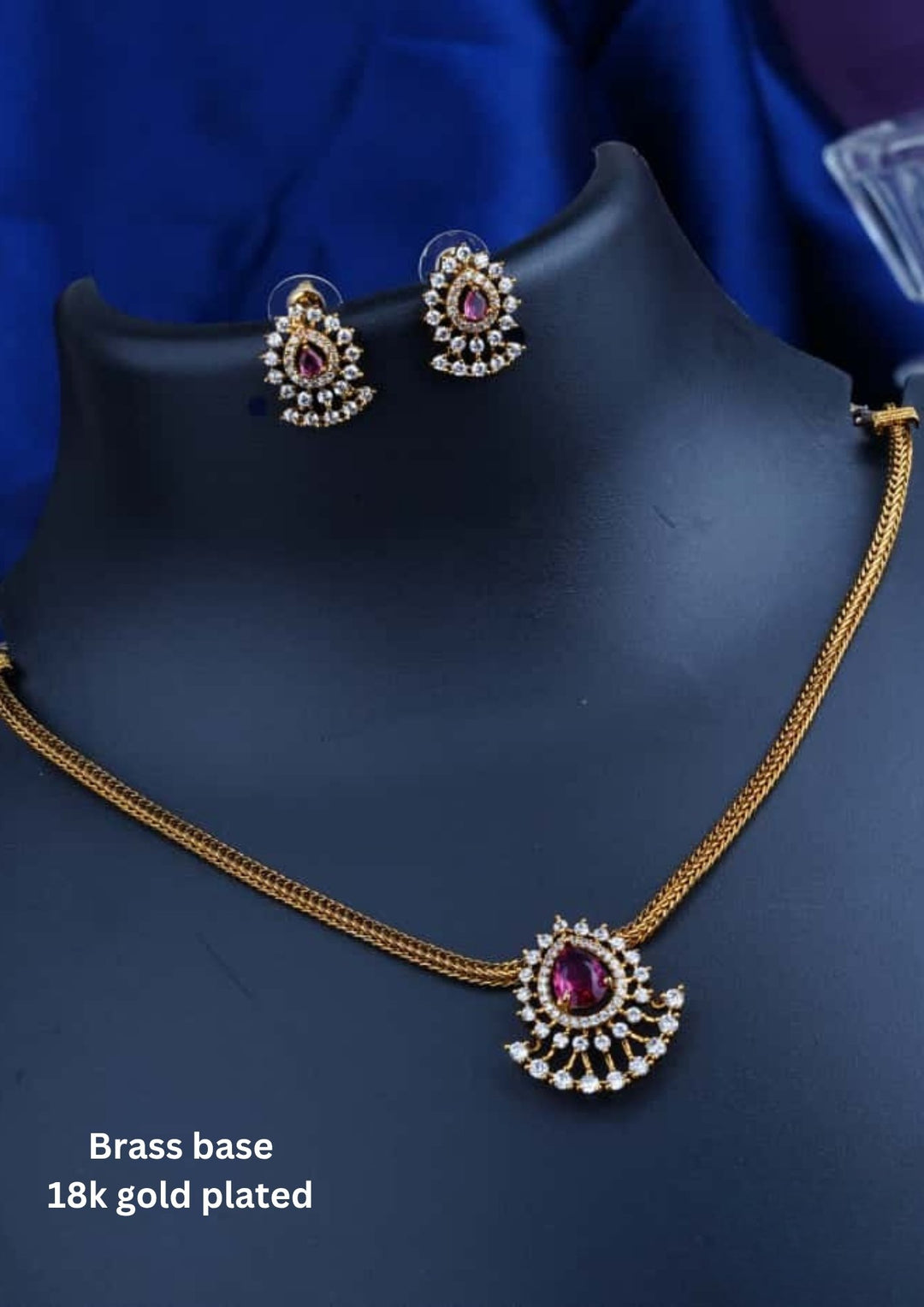 Kundan Necklace with Earrings c104020
