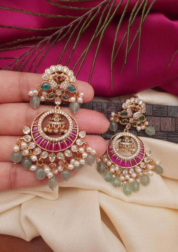 Kundan and Beads Earrings g101050
