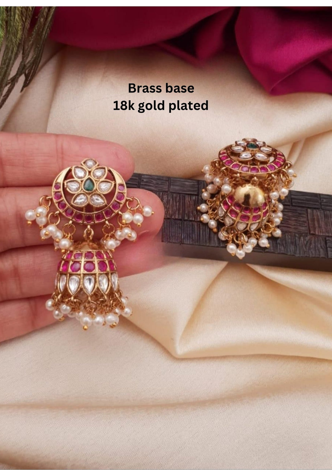 Kundan Jhumkas g10750