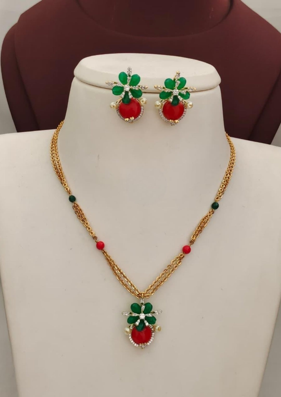 Kundan Necklace with Earrings s170031
