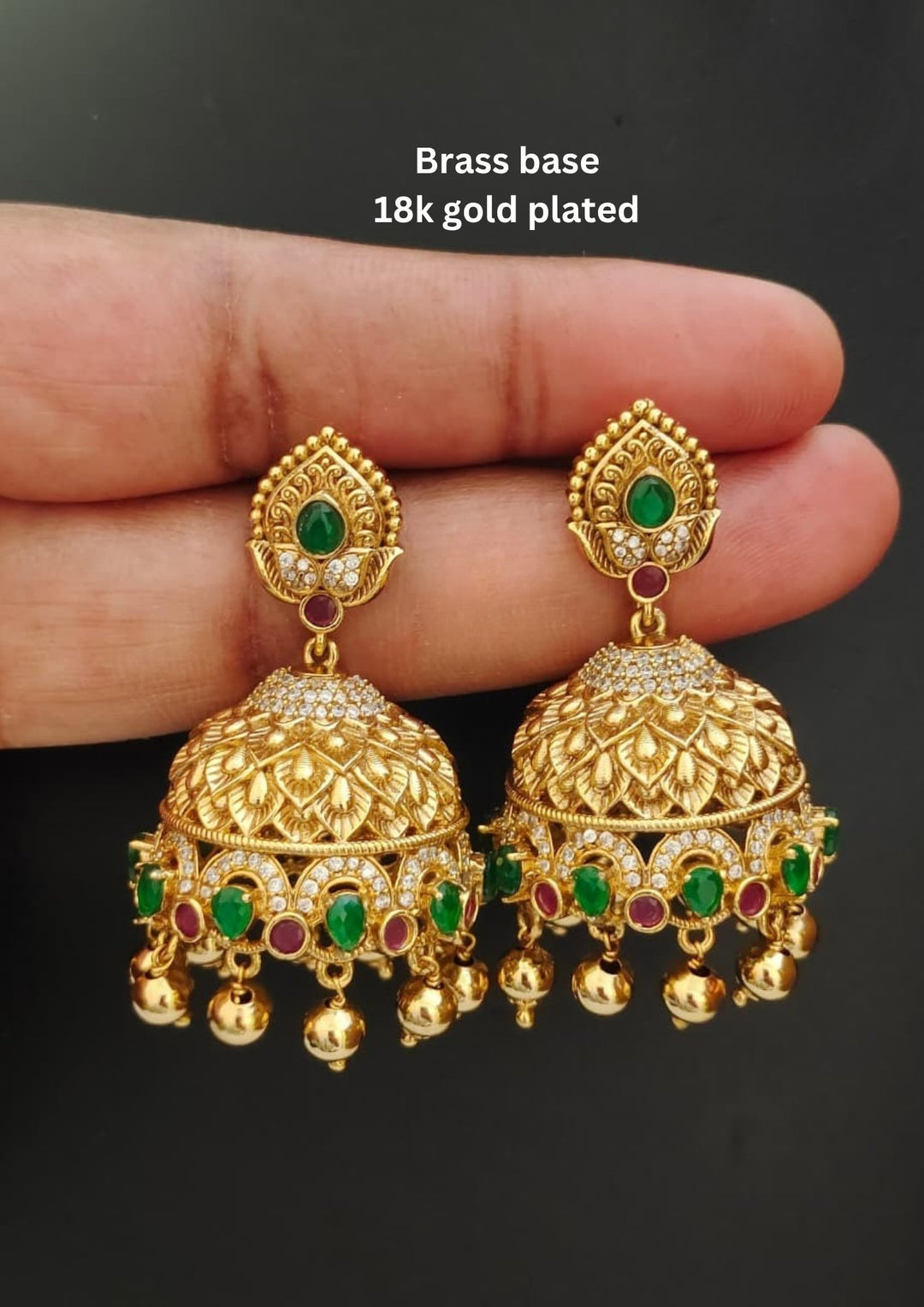Kundan Jhumkas s99007