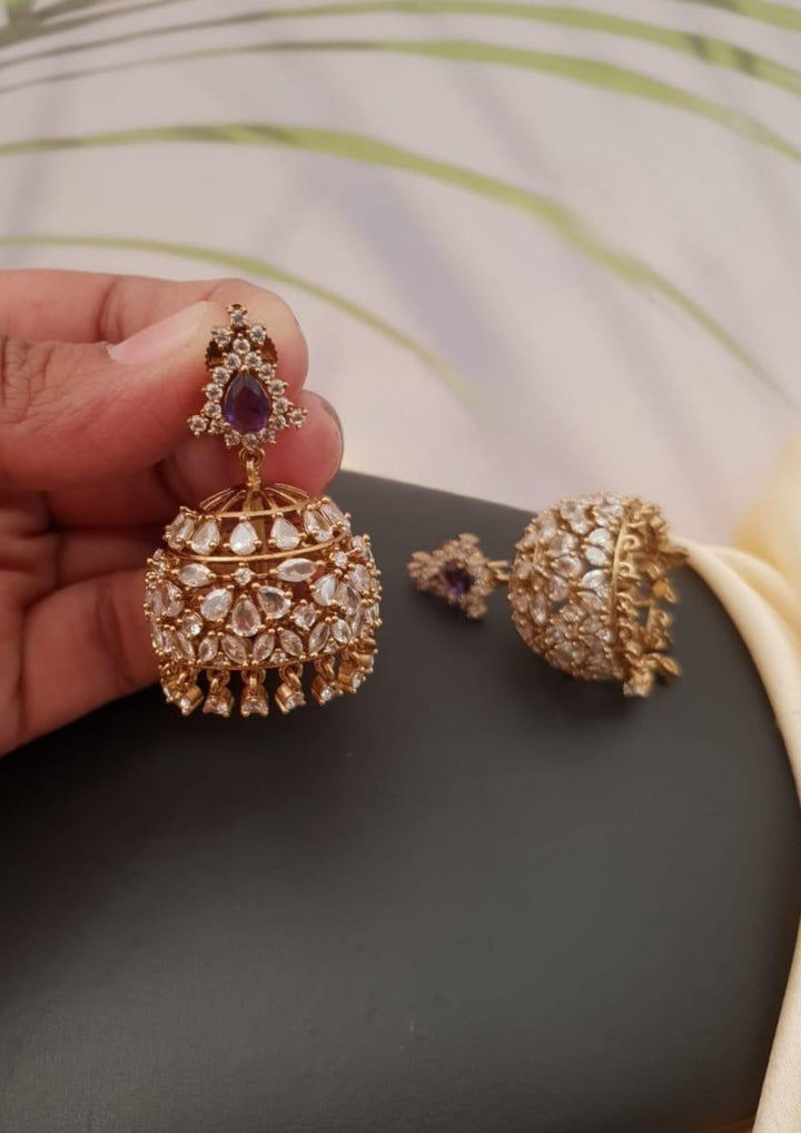 Pure Zirconian Diamond Jhumka g10799